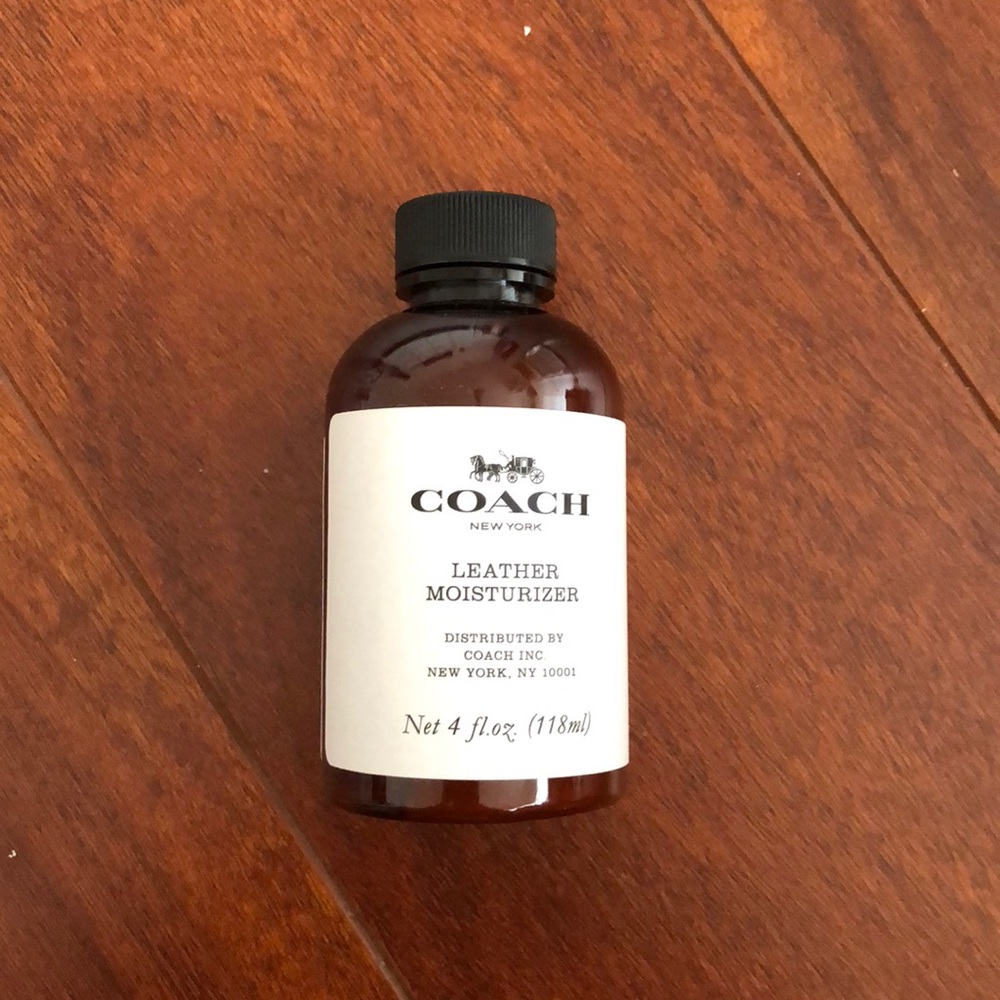 Free Coach leather moisturizer with bag purchase